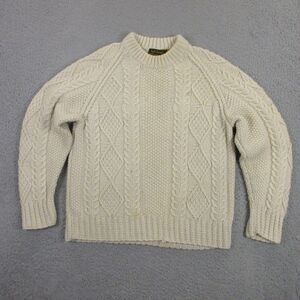 Forsyth of Edinburgh Chunky Knit Sweater Womens 36 Small‎ Wool Cable Fisherman